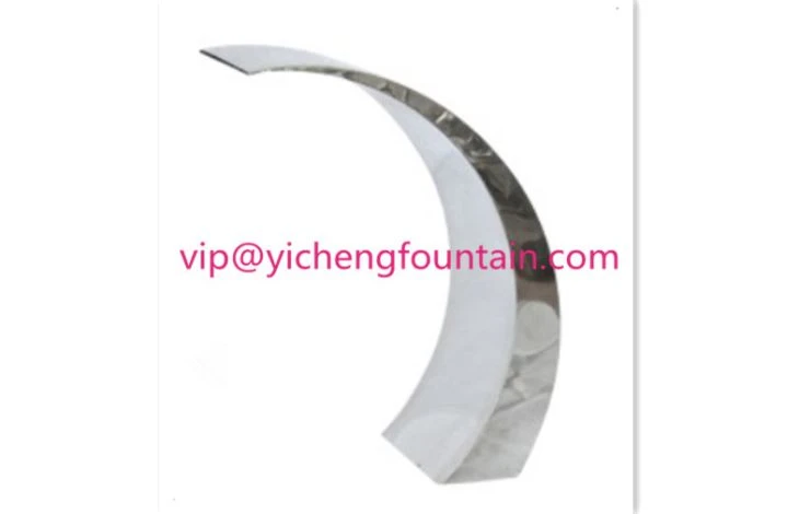 Customized Size Moon-shaped Water Curtain For Swimming Pools And Fountain Ponds SS Material