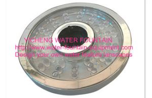 195mm Diameter RGB LED springvand lys af 3 størrelser midterste hul 12V 4.5W 6W 8W